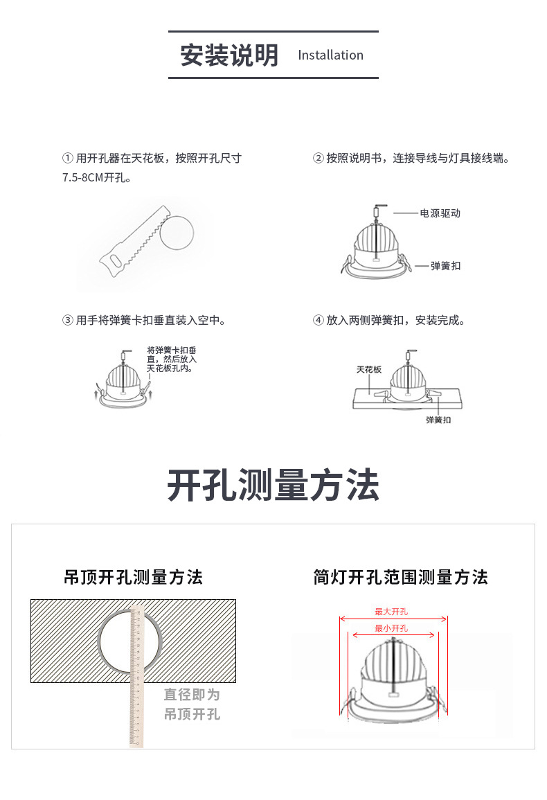 服装店LED象鼻灯